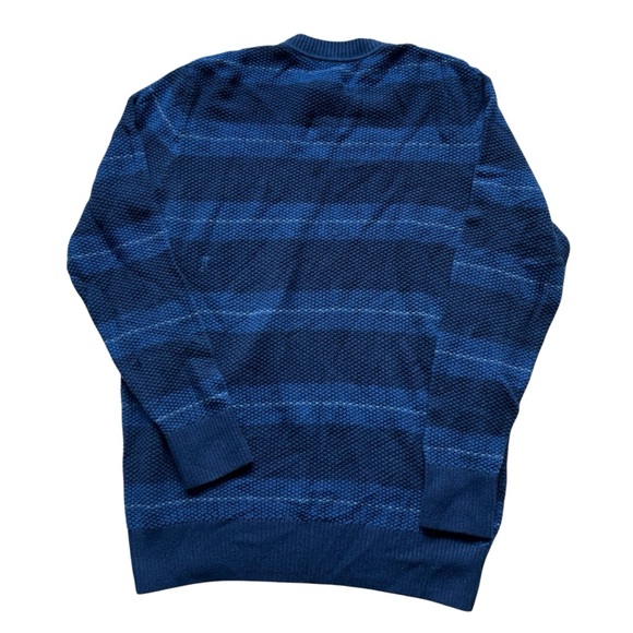 Kit and Ace Merino Wool Blend Sweaters Men’s Navy Waffle Knit Size L - Picture 3 of 10